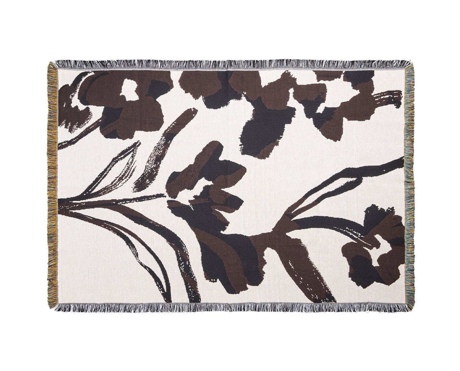 Cilla Tapestry Pläd i färgen Off-White/Dark Grape