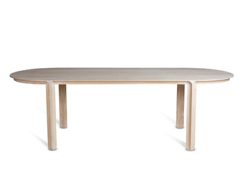 Amor Matbord Ovalt Vit Vaxolja