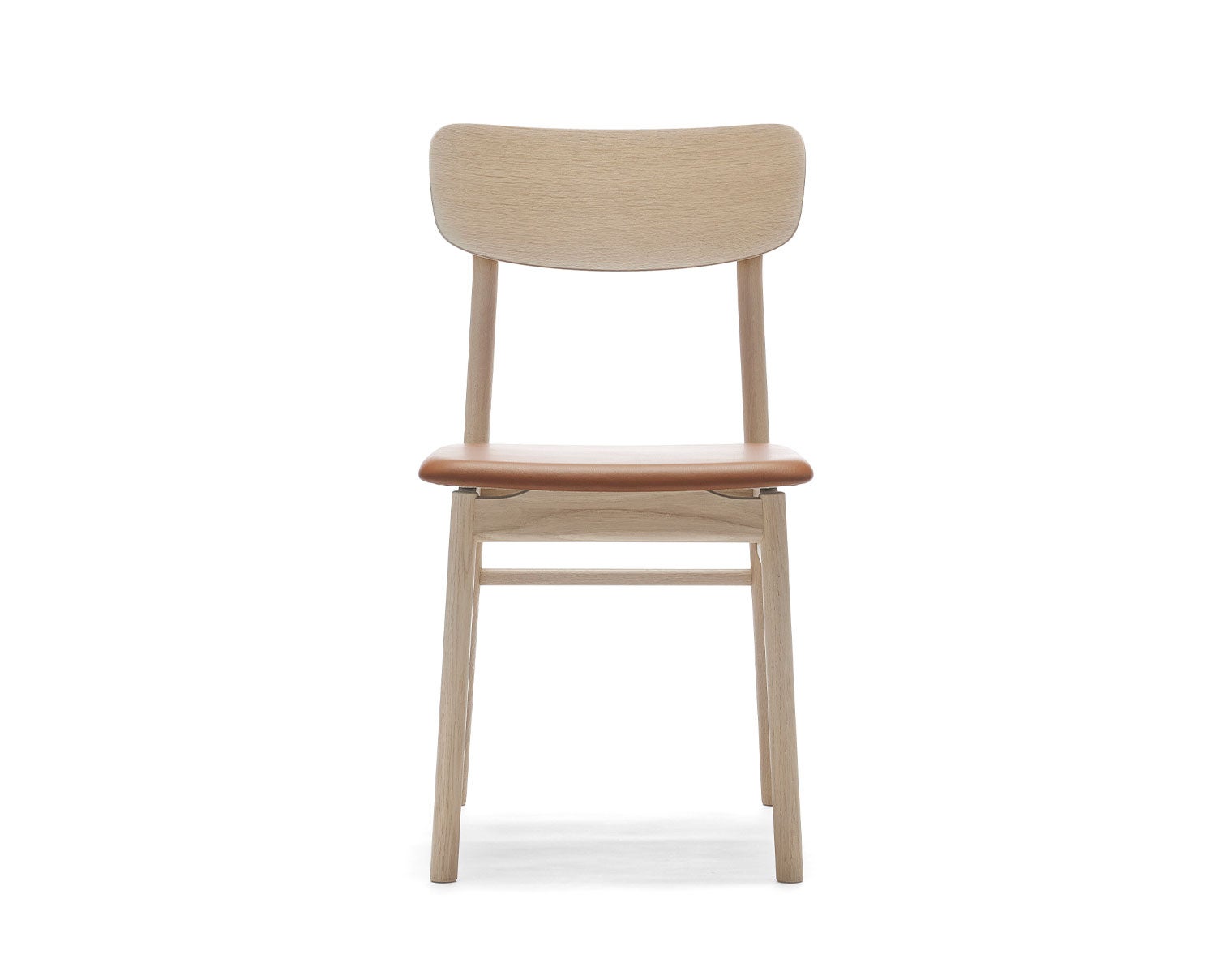 Stolab-Prima-Vista-Chair-Bright-Matt-Lacquer-Oak-Elmosoft-33004-Cognac