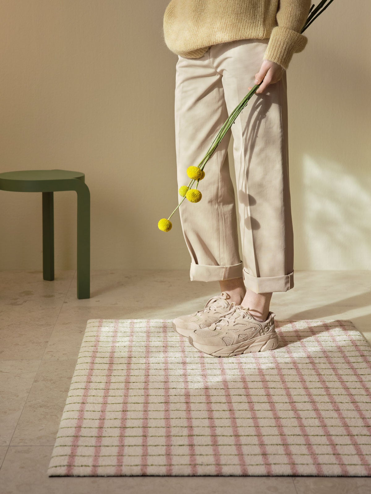 Grid matta Lime Candycane från Heymat