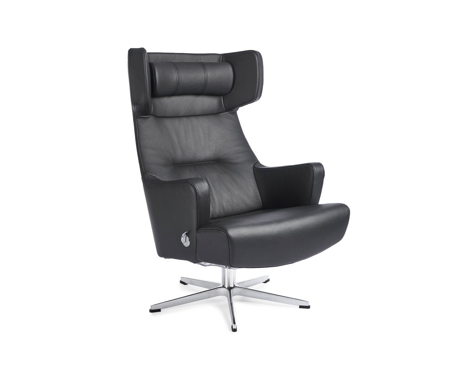 MyPlace Fåtölj i lädret Fantasy Black