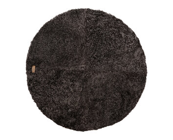 Ebba rund matta 120 cm i färg cappuccino från Shepherd