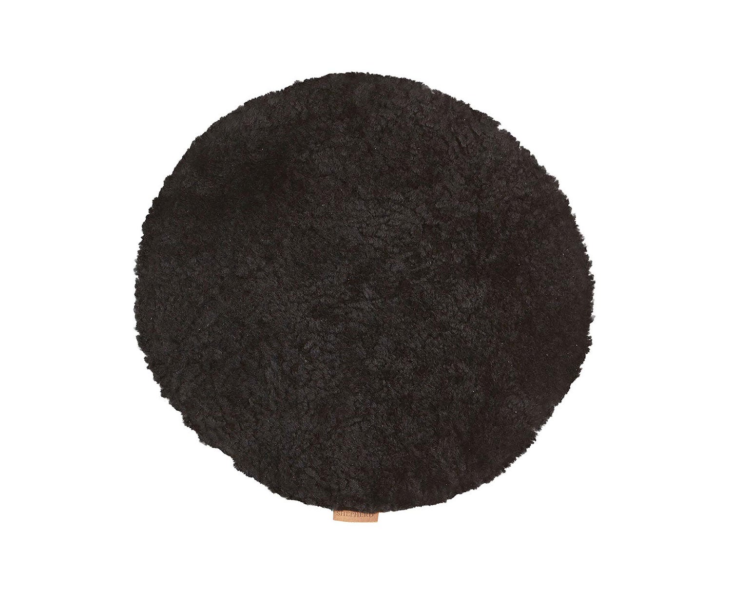 Ida stolsdyna fårskinn i färg svart från Shepherd
