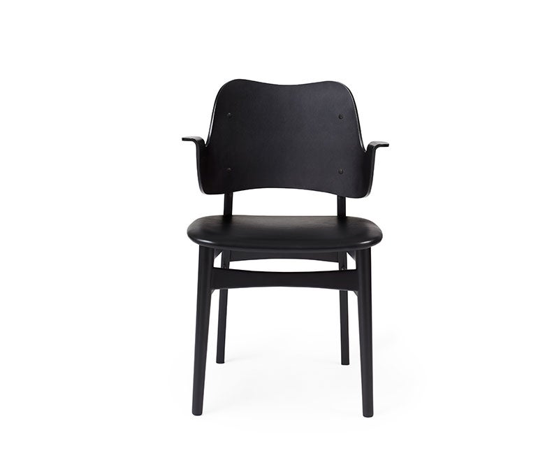 Gesture Stol Svart Svart läder