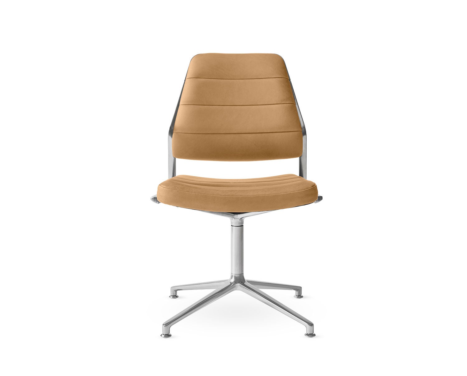 Vipp-454-Swivel-Chair-Camel-Leather-Gliders