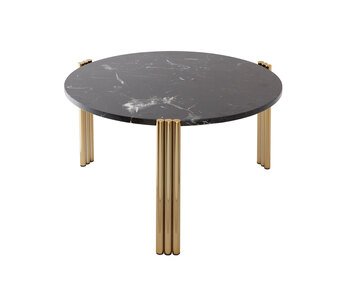 Tribus-Soffbord-Gold-Black-60xH35-CM