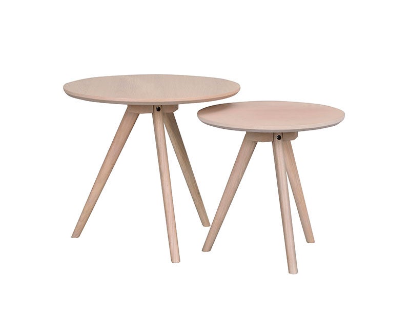 Yumi satsbord i vitpigmenterad ek