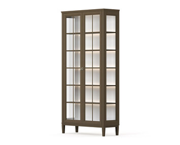 Stockholm 2.0 Vitrinskåp i färgen Mocha