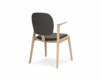 Karmstol | Läder Black 93