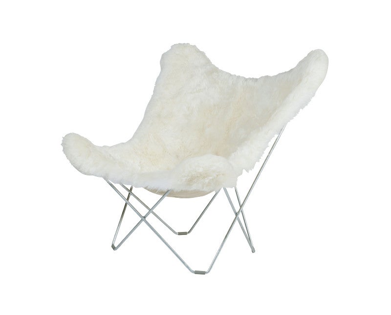 Iceland Mariposa Fåtölj Shorn White Krom