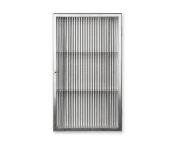 Ferm-Living-Haze-Wall-Cabinet-Reeded-Glass-Stainless-Steel-2055-1