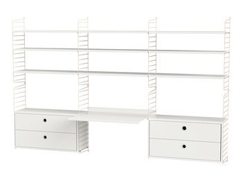 String Kombination Arbetsplats F Vit / Beige