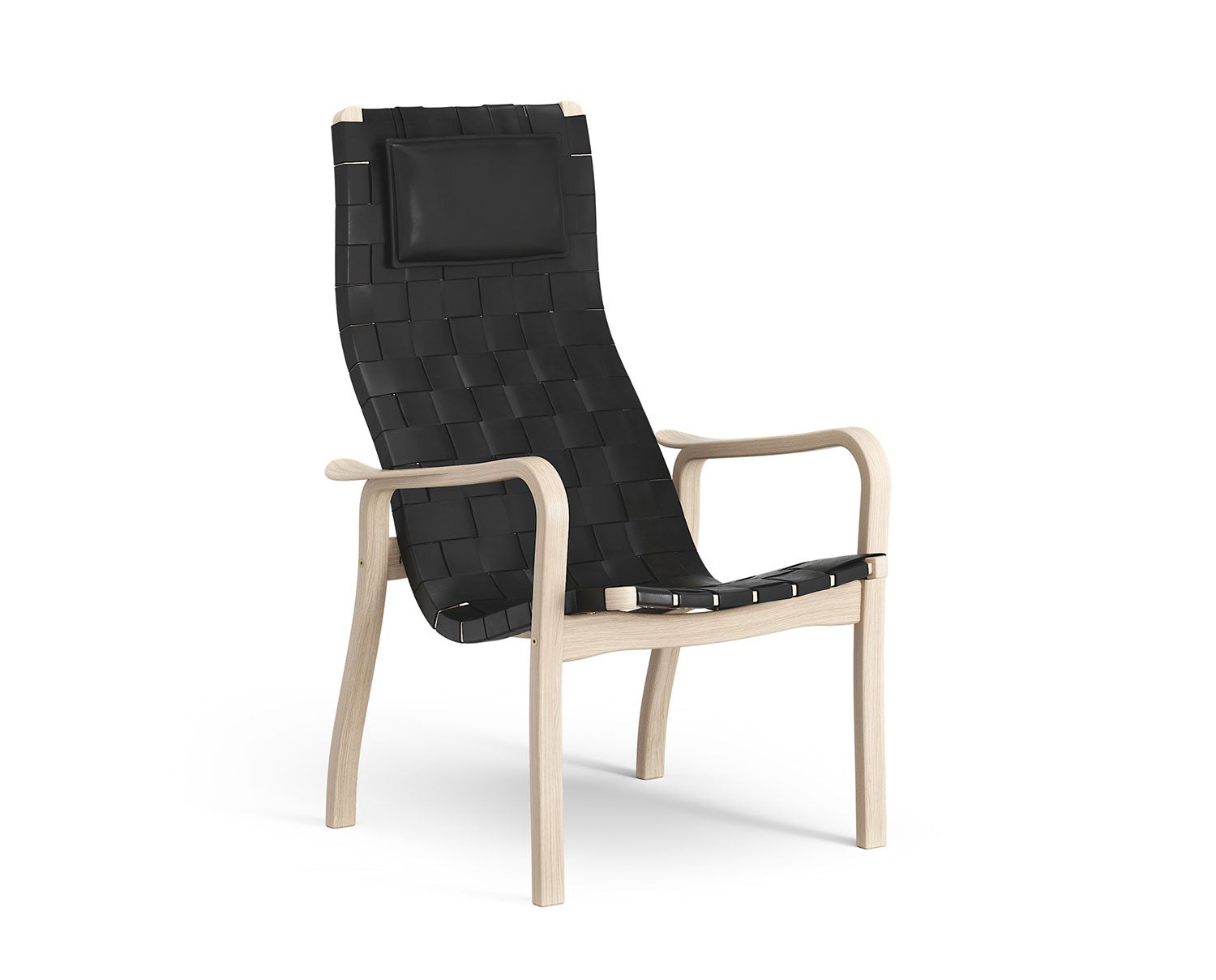Swedese-Primo-High-White-Pigmented-Oak-Strap-Leather-Black