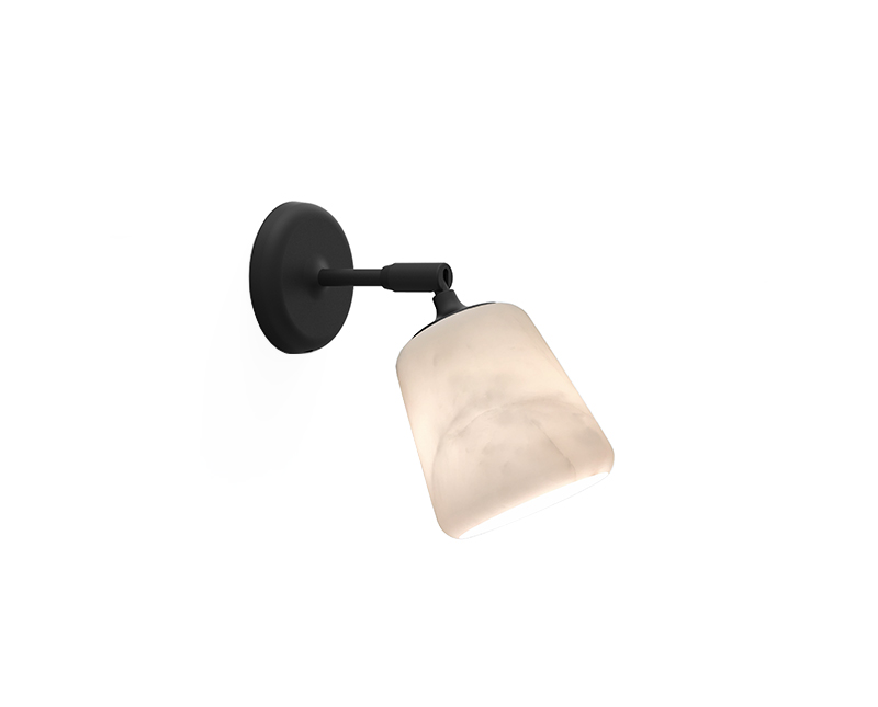 Material Vägglampa Vit Marmor