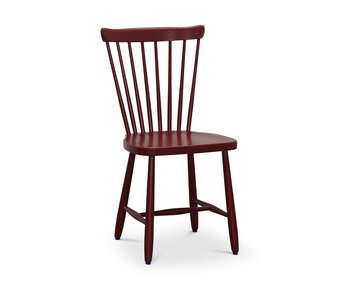 Haga Pinnstol i björk i färgen Burgundy