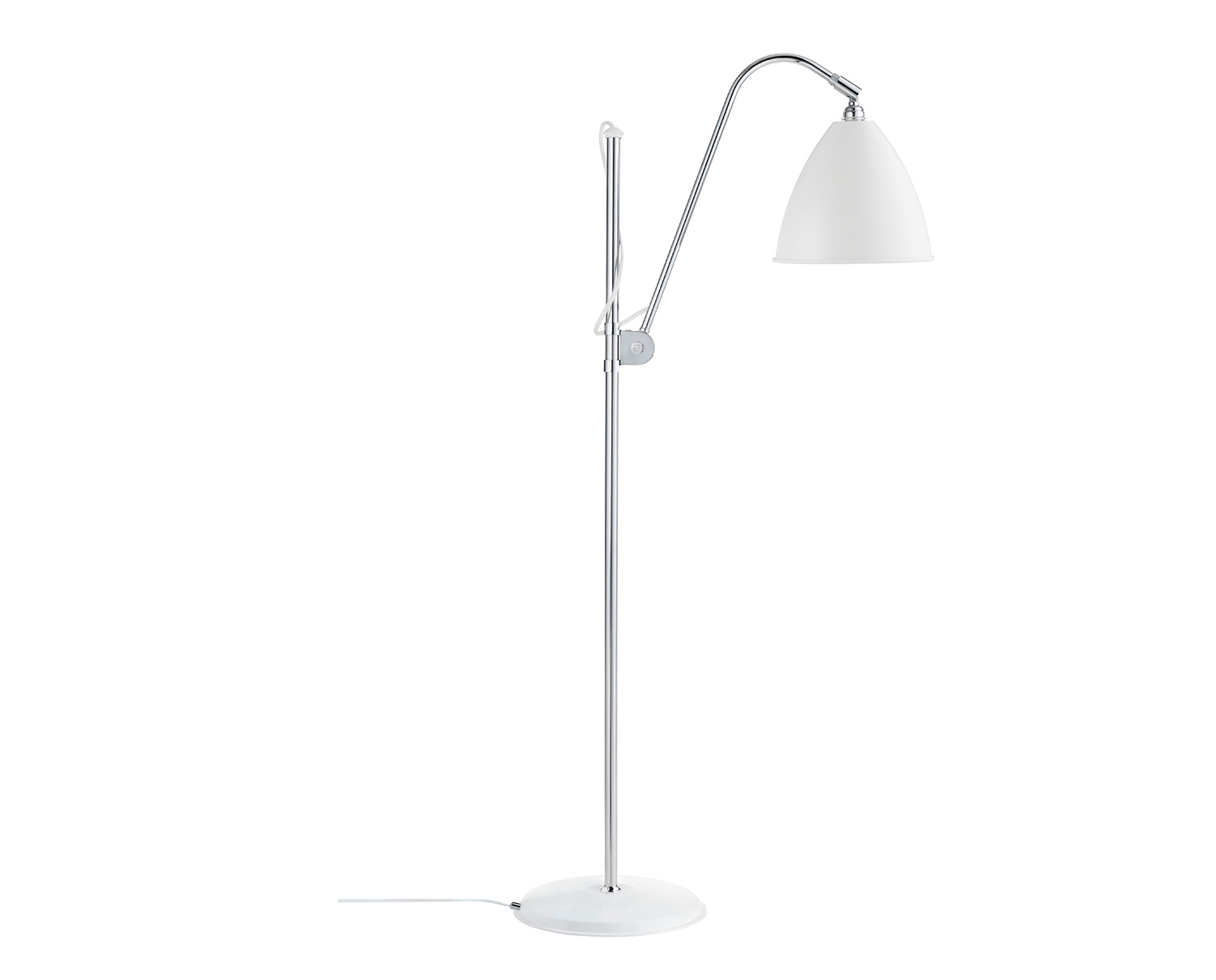 Bestlite BL3 Golvlampa Ø21 | Krom, Vit