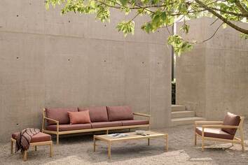 Ethnicraft-Jack-Outdoor-Lounge-Chair-Sofa-Teak-Burgundy-Fabric-Lifestyle