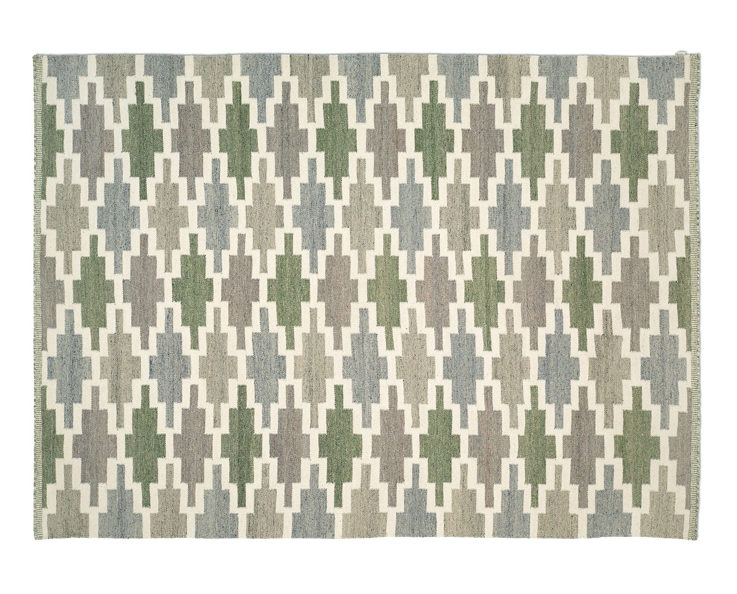 Korsnäs Matta 170x230 Blågrön