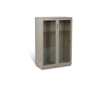 AOKO Skåp Glasdörrar Beige