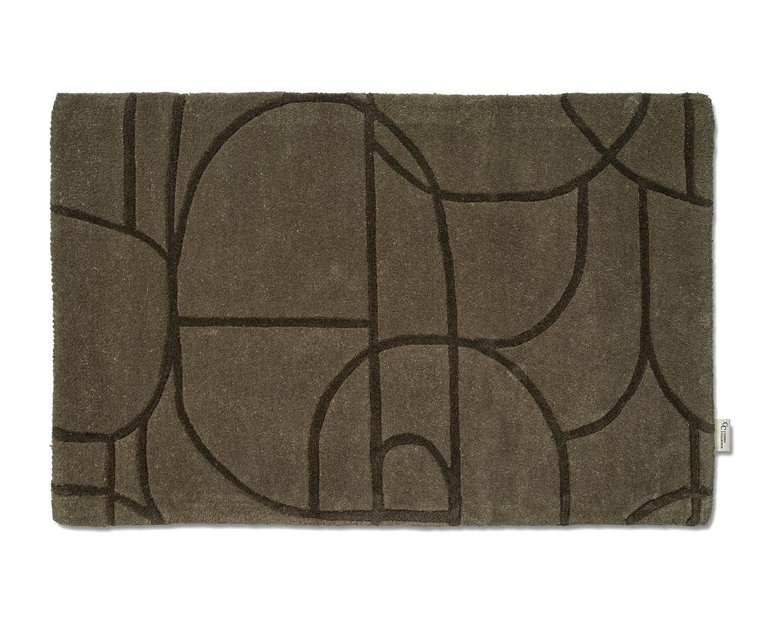 Modern abstract dörrmatta från Classic Collection i färg grön