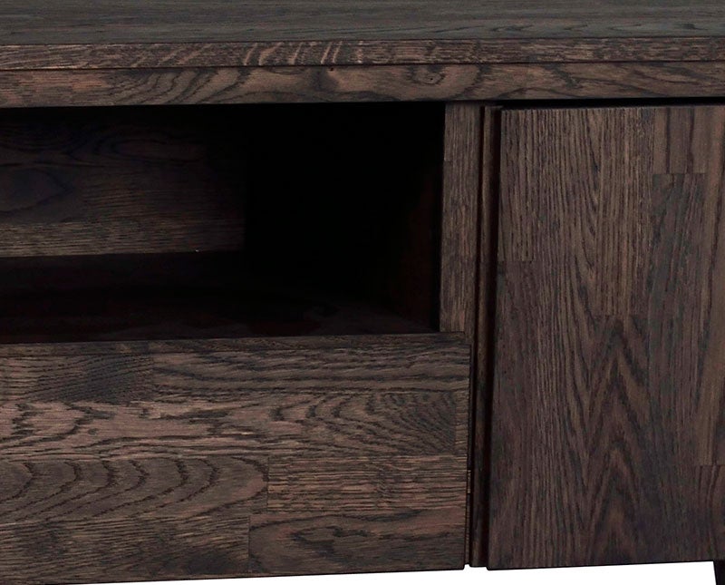 Brooklyn TV-bänk Mörkbrun ek