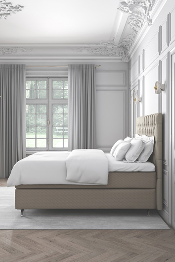 Superior Kontinentalsäng Hög i smakfullt inrett sovrum