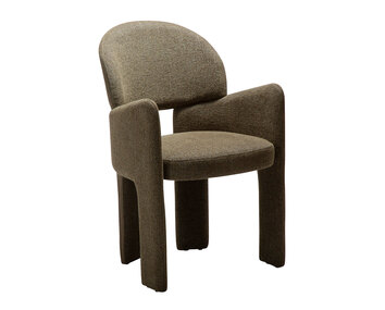 Dan-Form-Aloe-Arm-Chair-Dark-Olive-Boucle