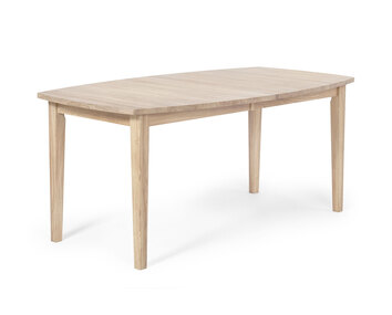 Allegro Matbord 186 inklusive två iläggsskivor i fanérad vitoljad ek