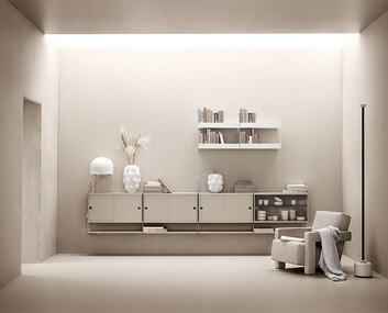 String system vardagsrum beige/vit
