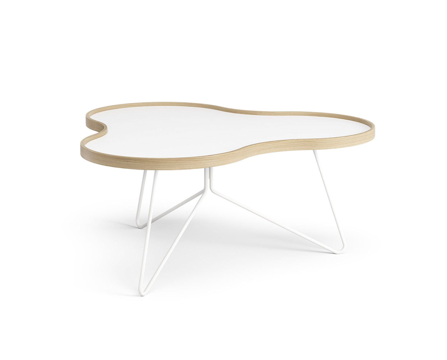 Flower-Table-90x84-White-Laminate-Oak-White-Metal-H39