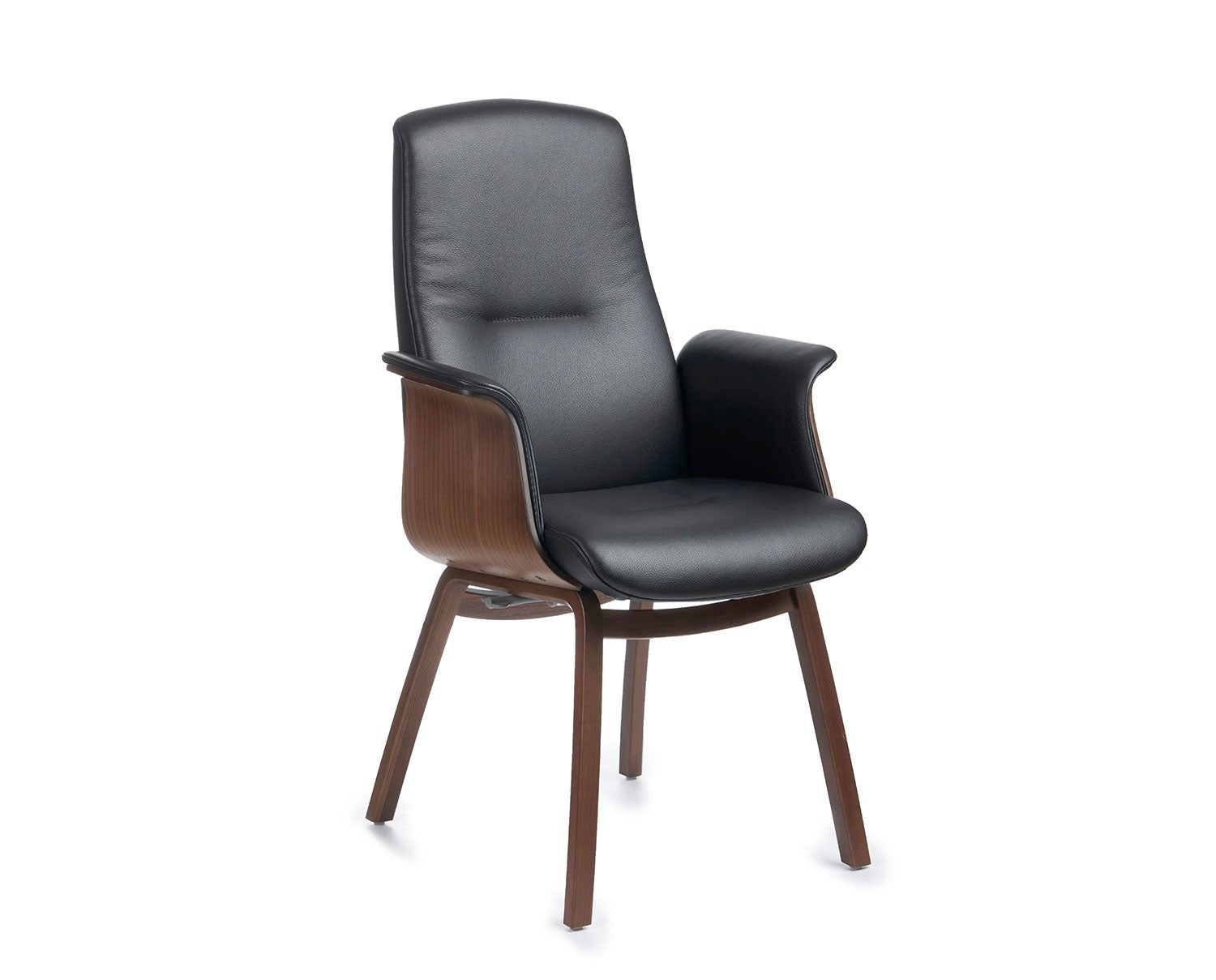 Freetime Stol med skal och fasta ben i trä