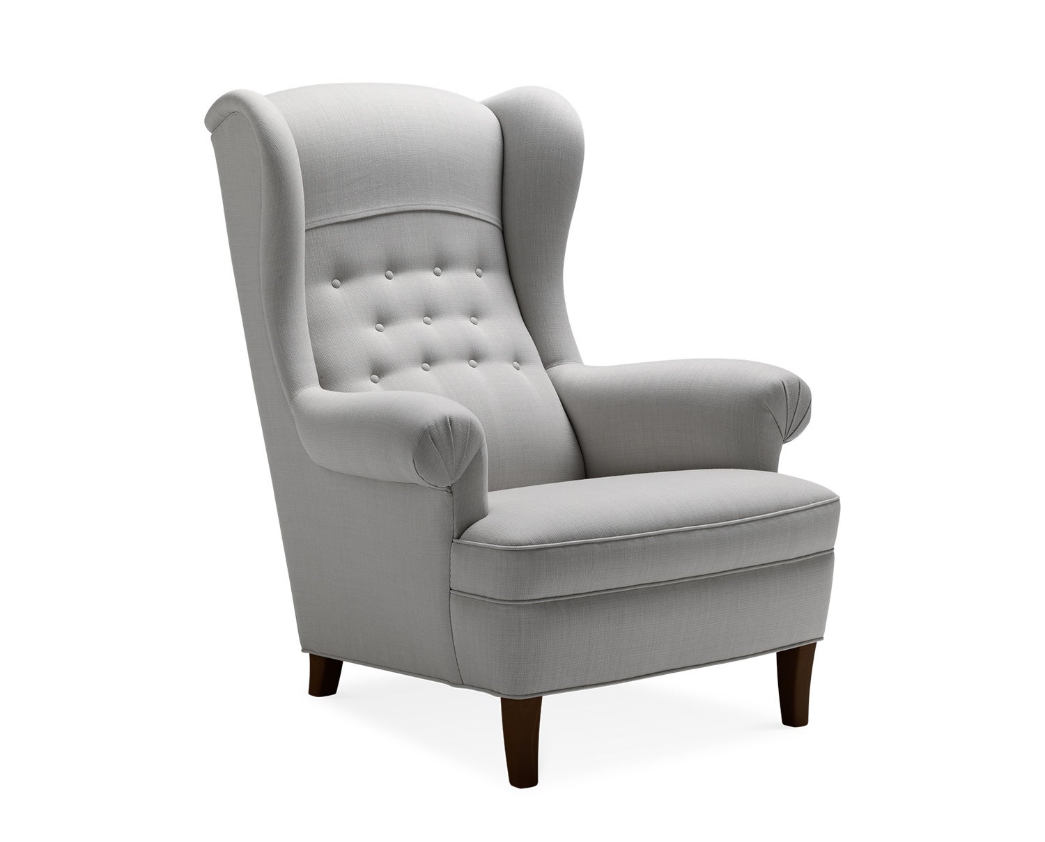 Häggbom fåtölj med fast sits - tyg Fiord 101