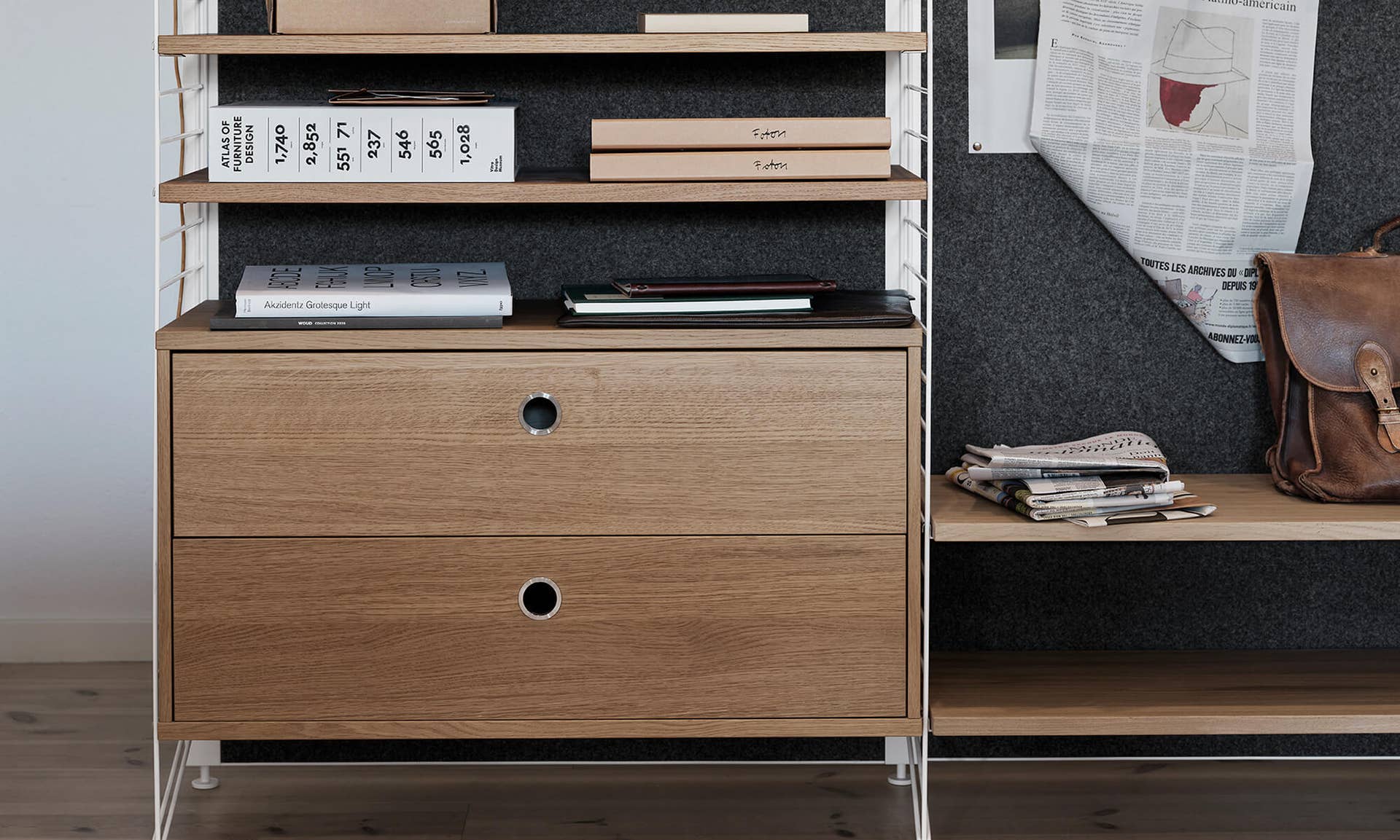 string-work-head.jpg String bokhylla kombination Lådor