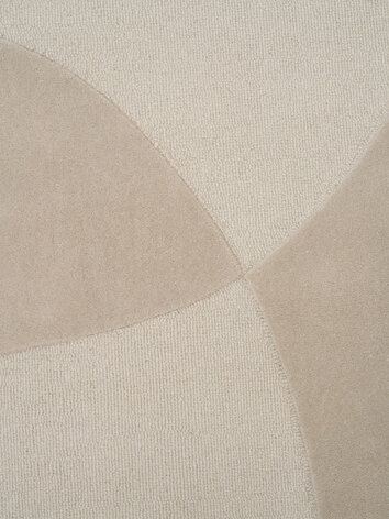 Struktur på Split Plains Matta i färgen Beige