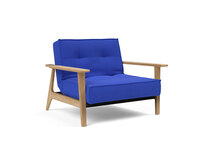 Splitback Frej Fåtölj Ek i tyget 512 Elegance Ultramarine