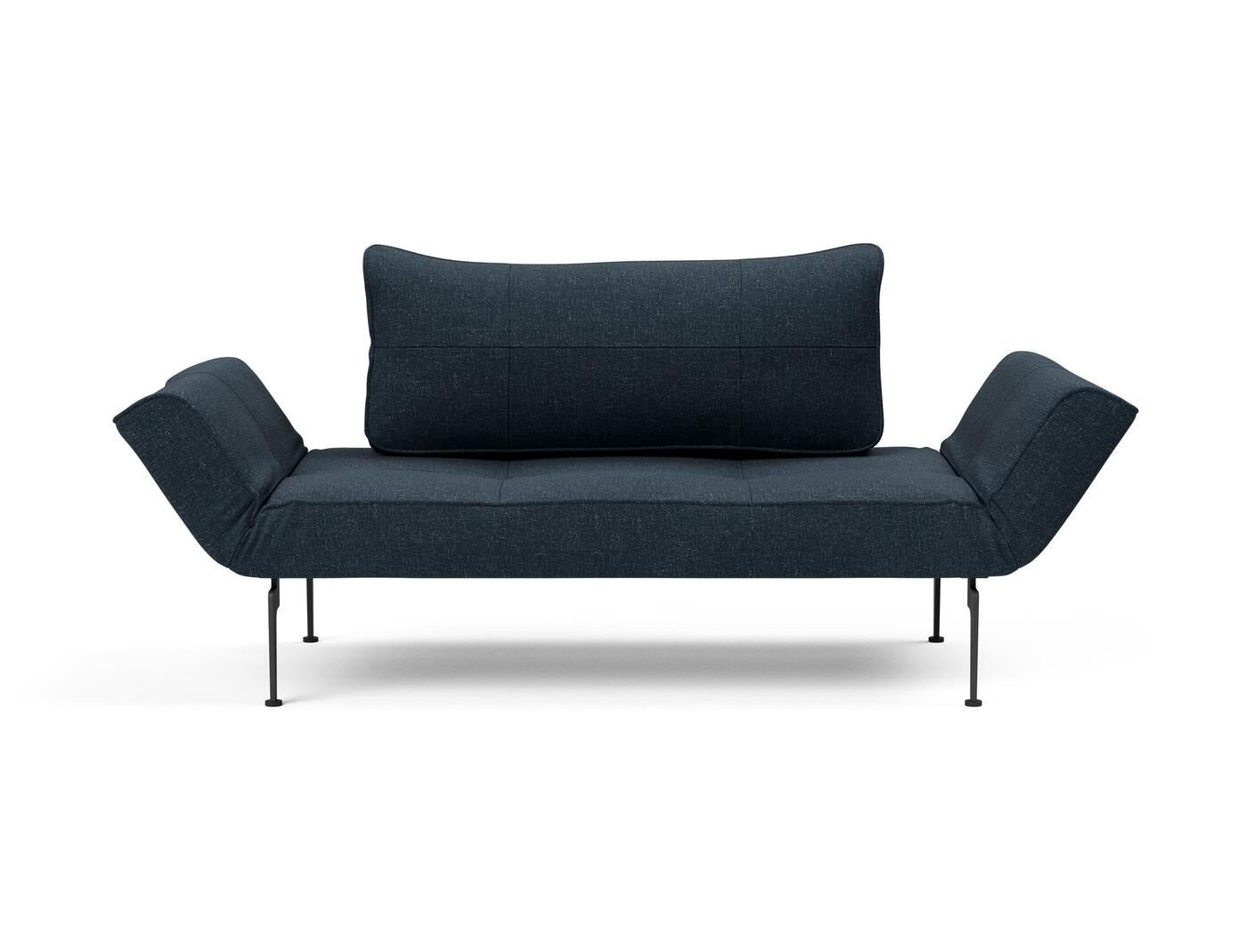 Zeal Bäddsoffa med laserben klädd i tyget 515 Nist Blue
