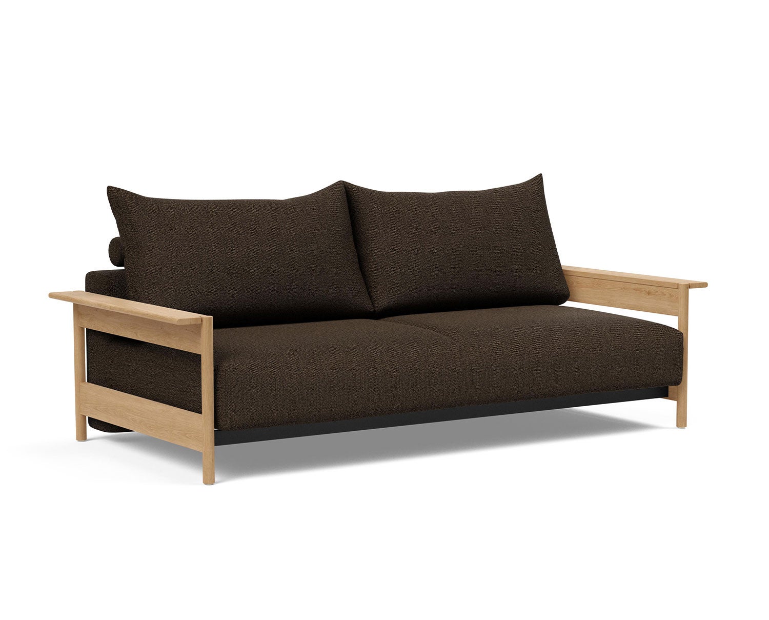 Malloy Wood Bäddsoffa i tyget 358 Taura Chocco