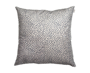 Dotty prydnadskudde i färgen beige