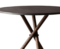 Aldric Cafébord Runt Ø80 Black Grey Detaljbild