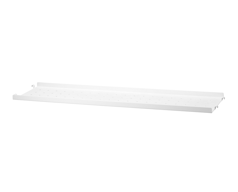 String Hylla metall Vit 78x30 Högkant