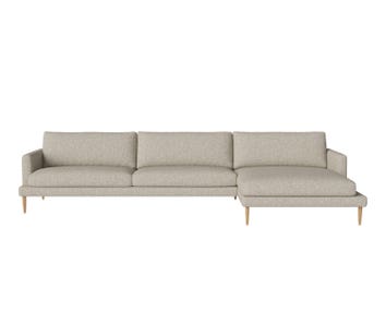 Bolia-Veneda-Slim-Sofa-4-5-Seater-Chaise-Longue-Right-Nantes-Dark-Beige-Oiled-Oak-Legs