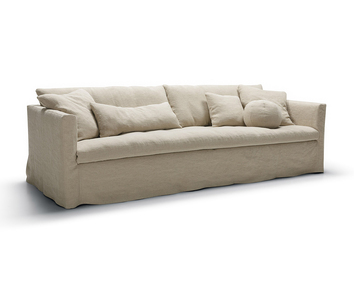 Sits Lill 4-Sits med kappa i tyg Linen L007 2 Flax