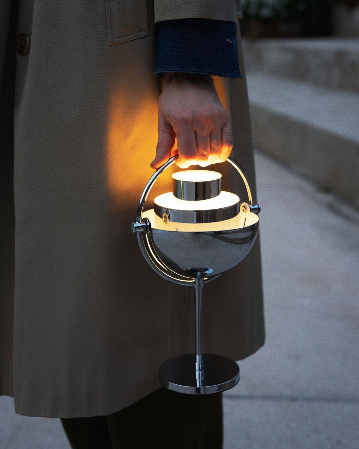 Multi-Lite Portabel Lampa Krom