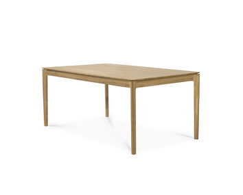 Bok Matbord 160-240x90 i lackad ek