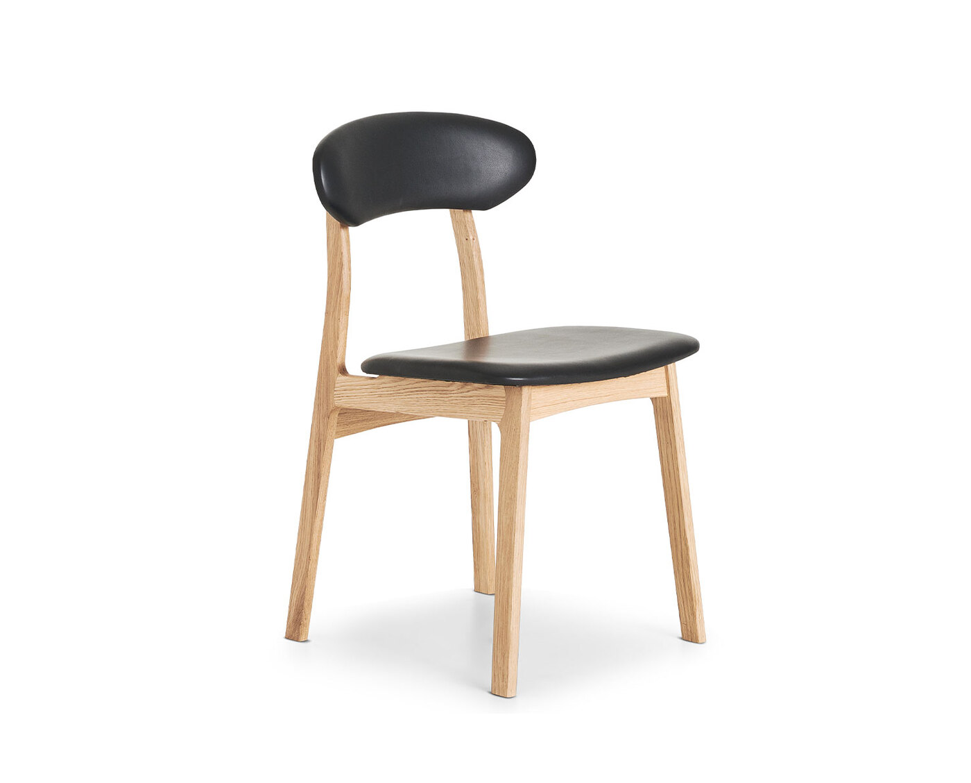 Tribe LUX | Lackad, ljus ek | Läder Black 93