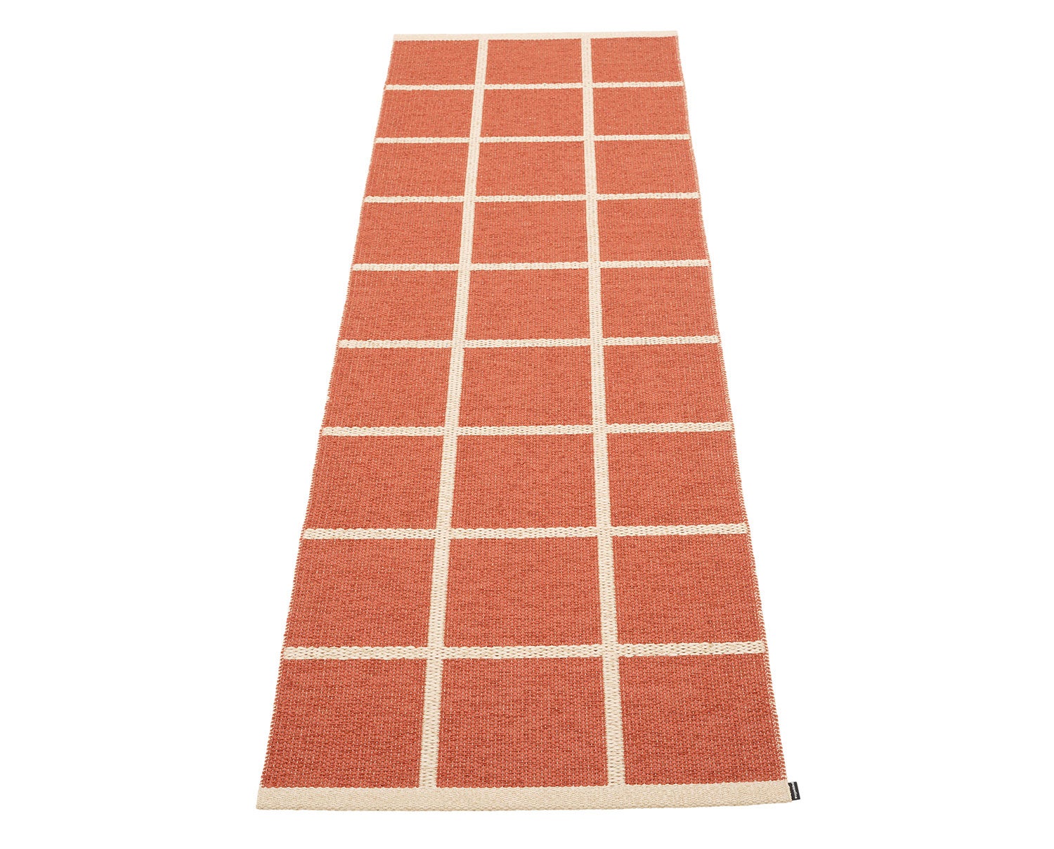Criss Gångmatta i färgen Brick