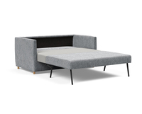 Olan Bäddsoffa i tyget 565 Twist Granite utbäddad