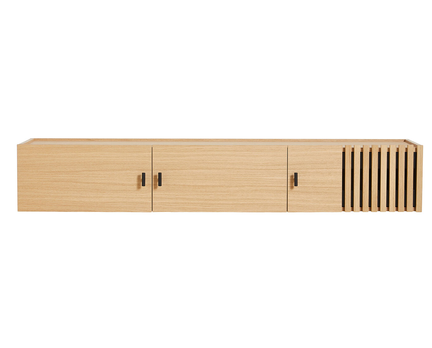 Array Vägghängt Sideboard Vitpigmenterad Ek