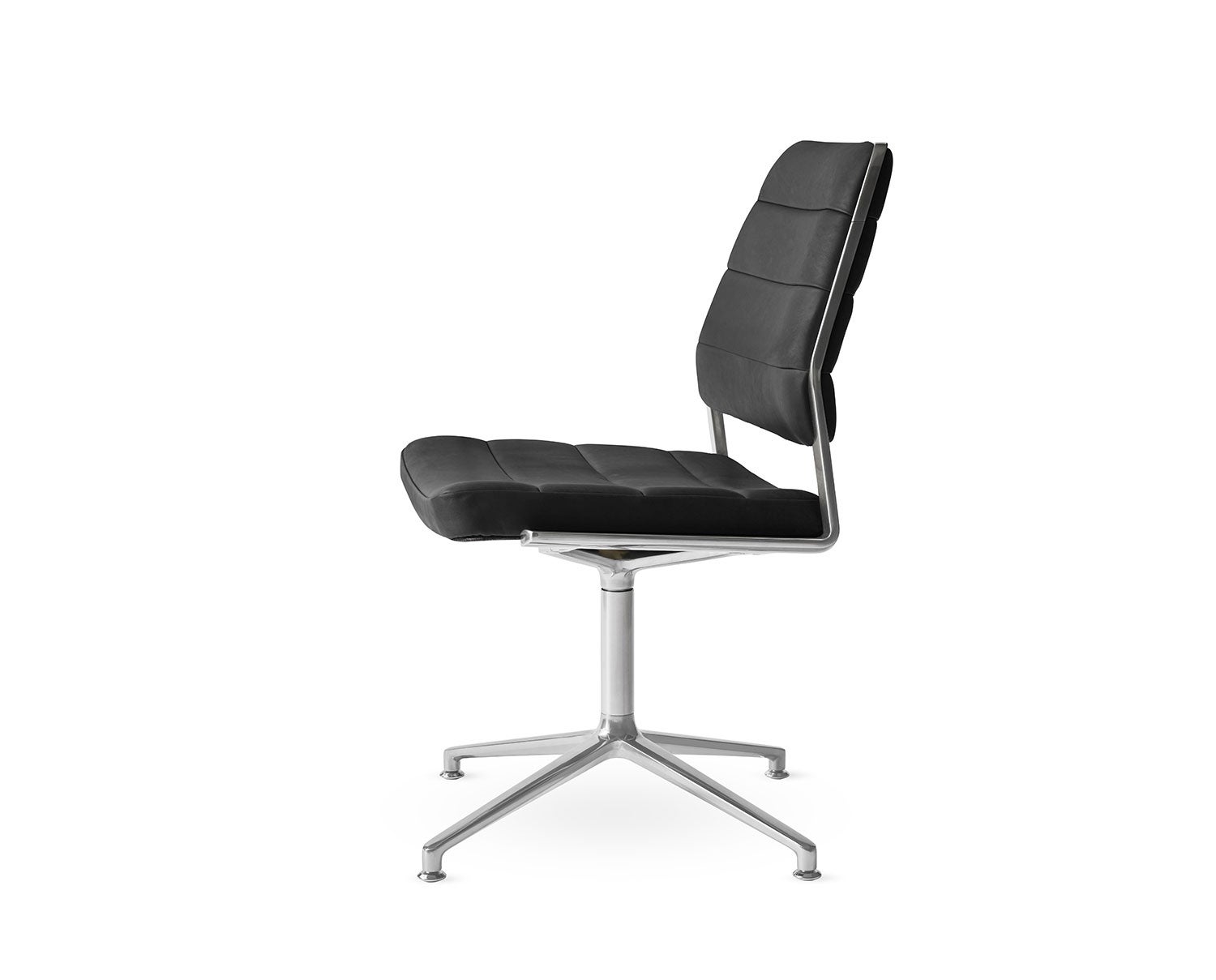 Vipp-454-Swivel-Chair-Black-Leather-Gliders-1