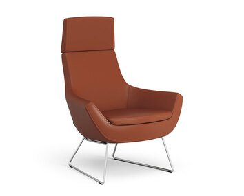 Hög modell | Kromade stålmedar | Läder ElmoSoft 33001